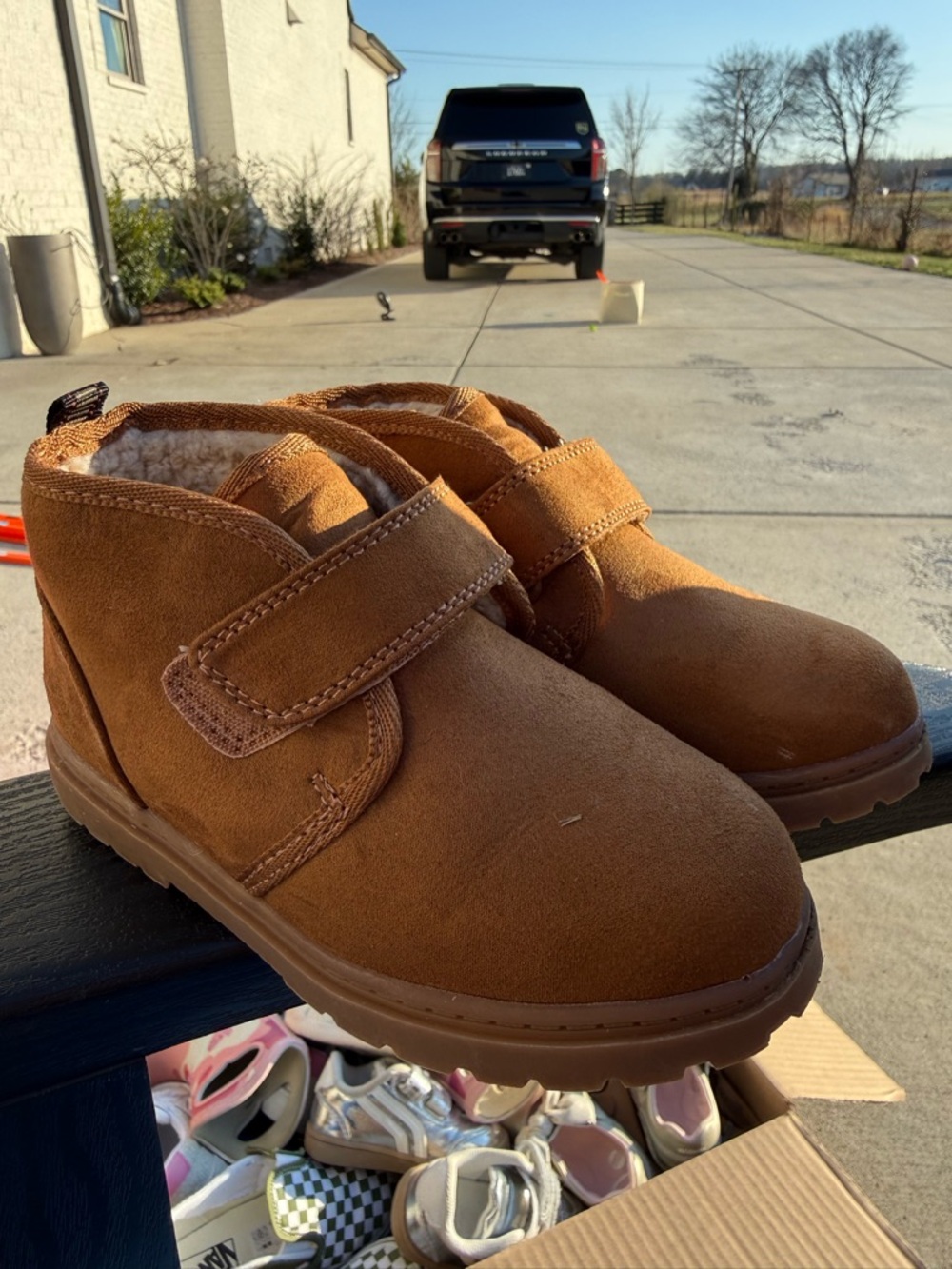 Cat & Jack Brown Suede Winter Boots